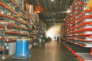 Factory Warehouse Where Wire Mesh Is Stored Before Shipment for Direct Metals