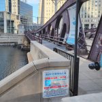 Pultruded fiberglass floor plates for the Franklin Street Bridge provided by Direct Metals®, a fiberglass grating supplier.