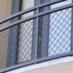 Architectural Woven Wire Mesh On Railings For A Balcony from Direct Metals